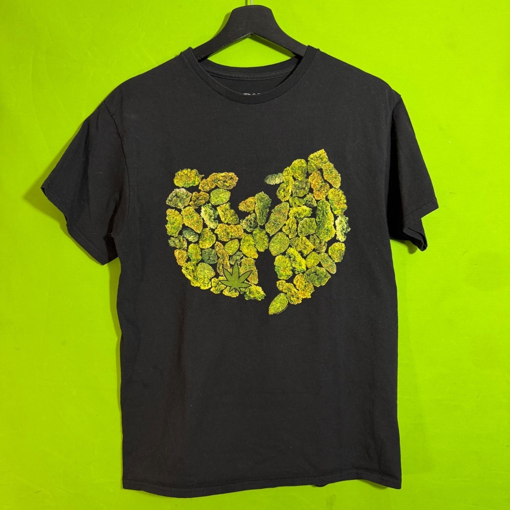 Wu-Tang Clan Mens Bud Logo Graphic T-Shirt Black Medium 2016 Hip Hop Tee